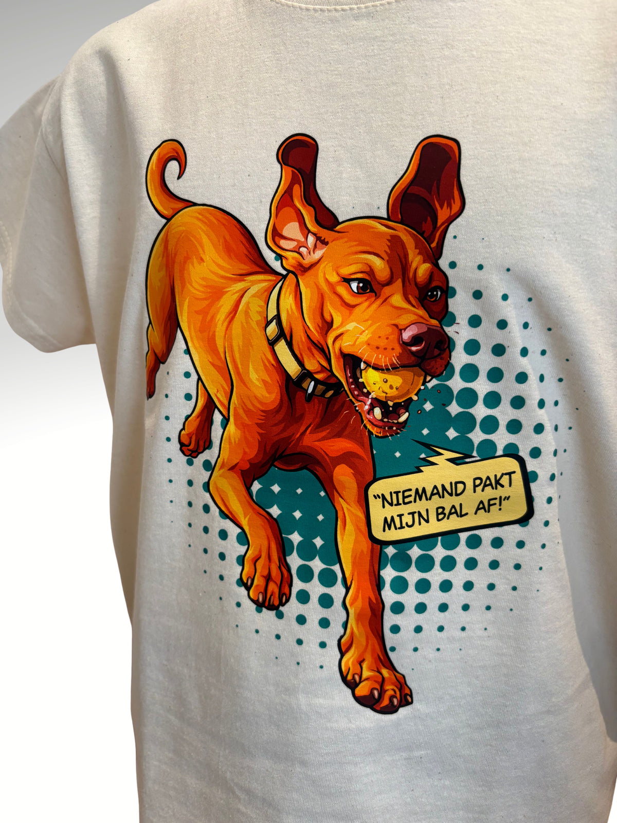 Kinder T-shirt / Niemand pakt de bal af!