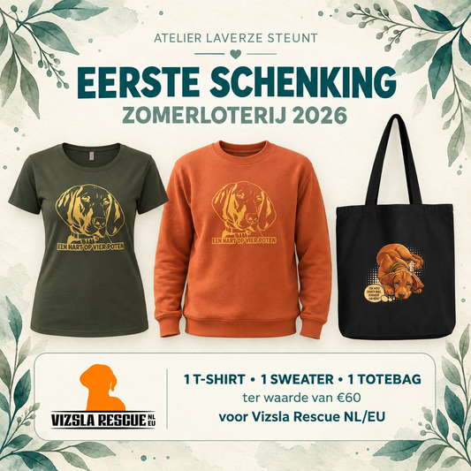 Schenking voor de zomerloterij van Vizsla Rescue NL/EU