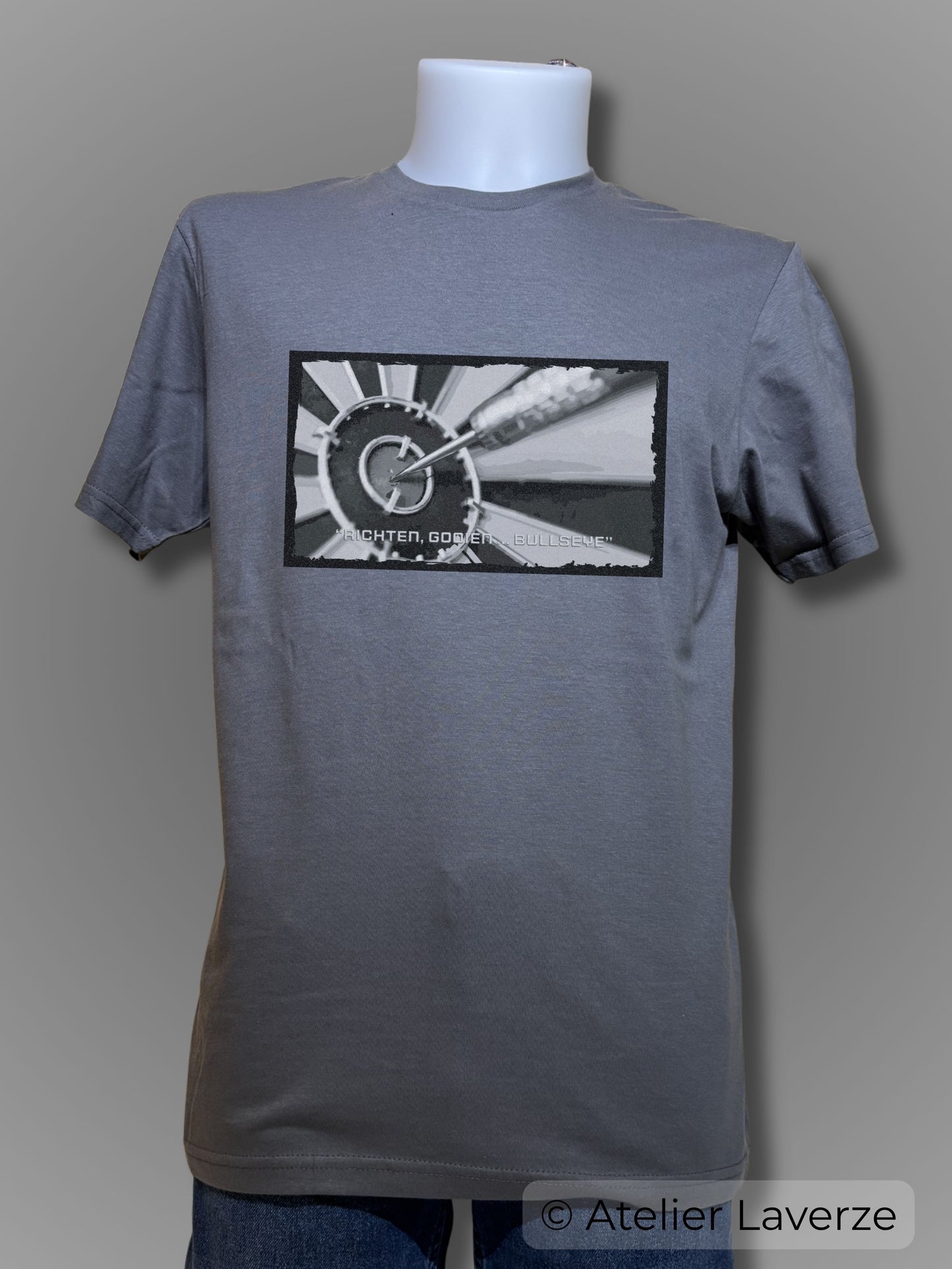 Unisex T-shirt / Richten, Gooien… Bullseye