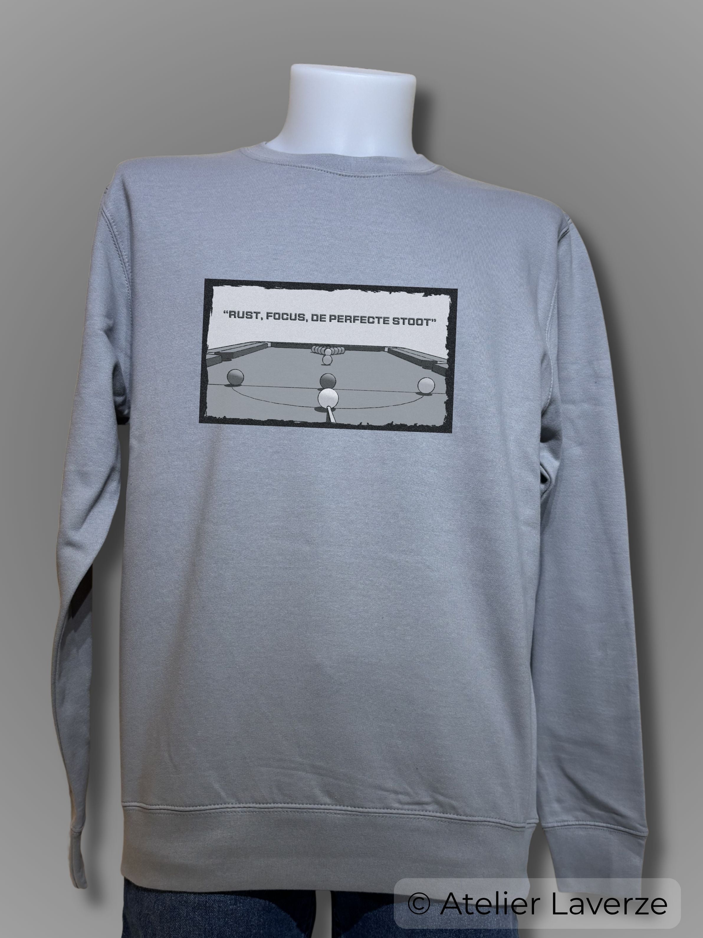 SNOOKER IN BLACK & WHITE (heren sweater)