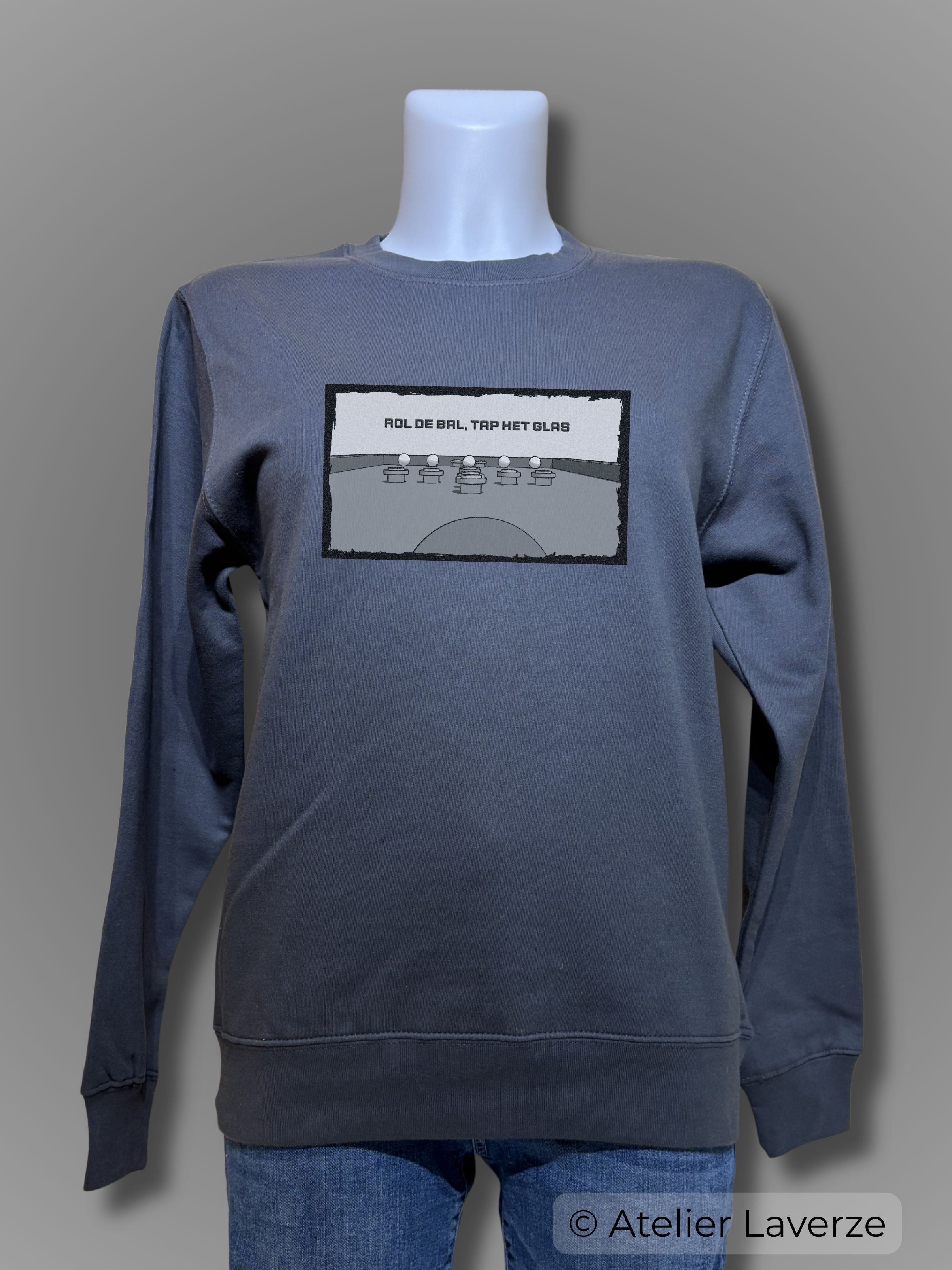 TAPBILJART IN BLACK & WHITE (dames sweater)