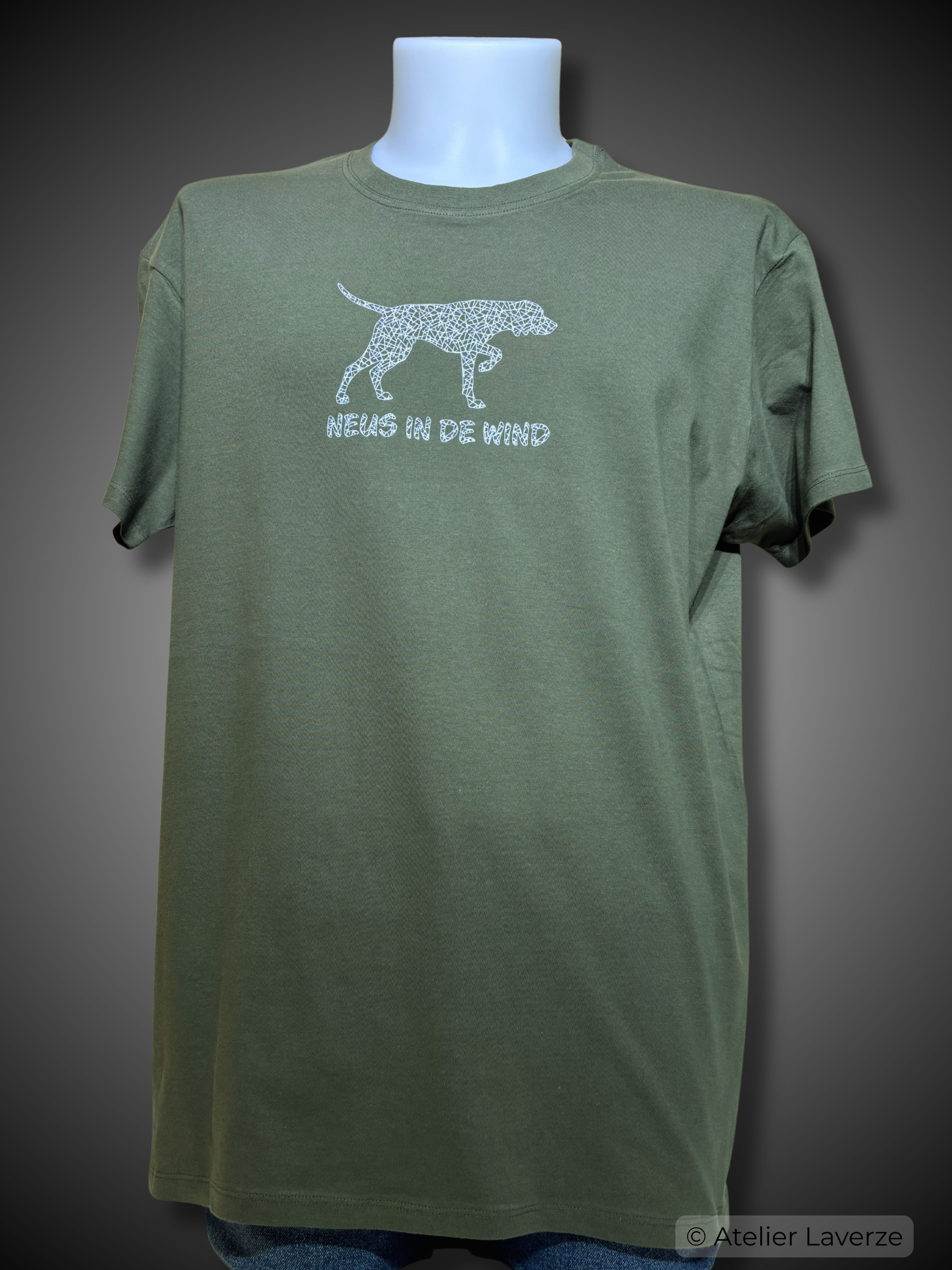 NEUS IN DE WIND (heren t-shirt)