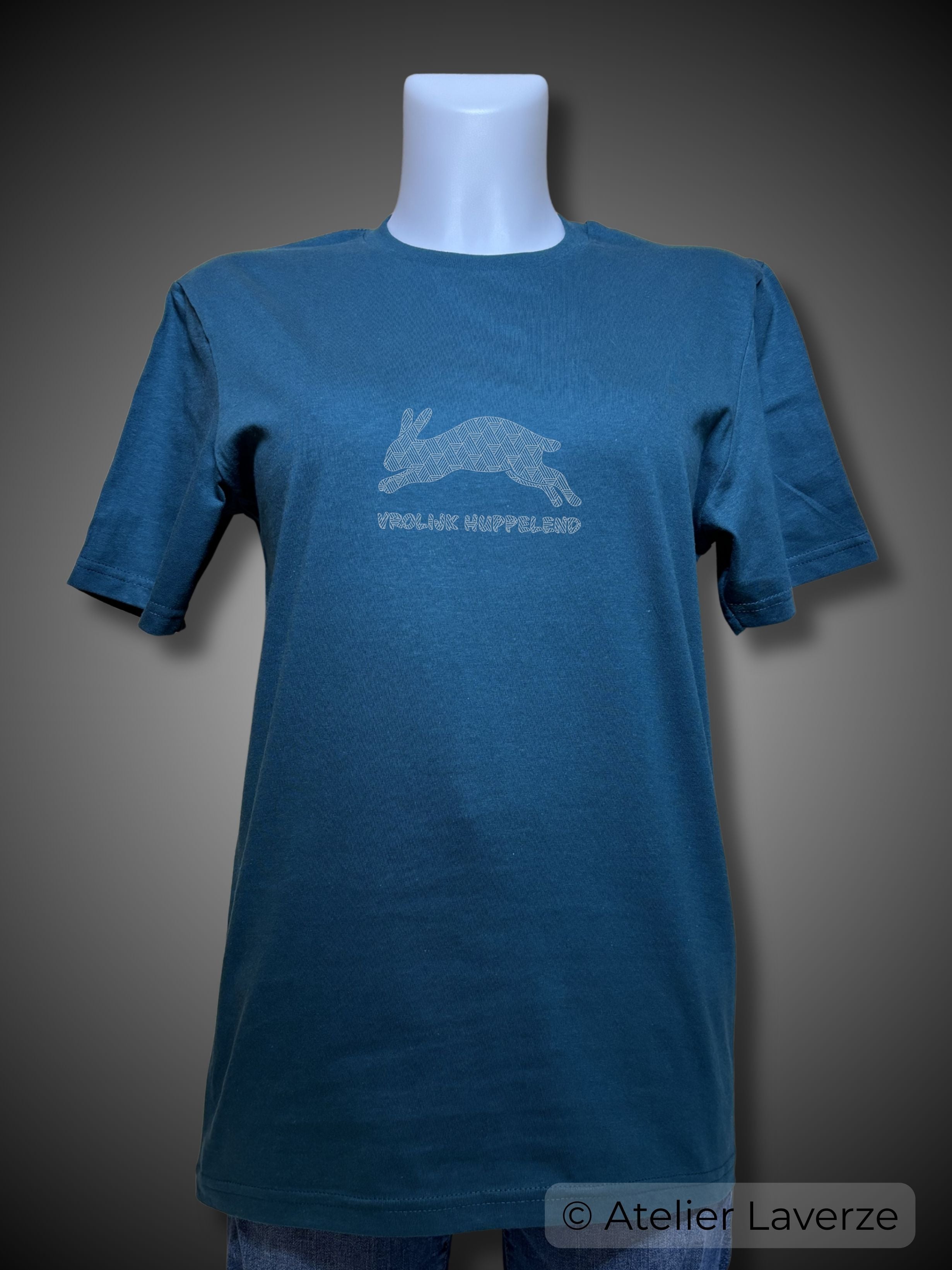 VROLIJK HUPPELEND (dames t-shirt)