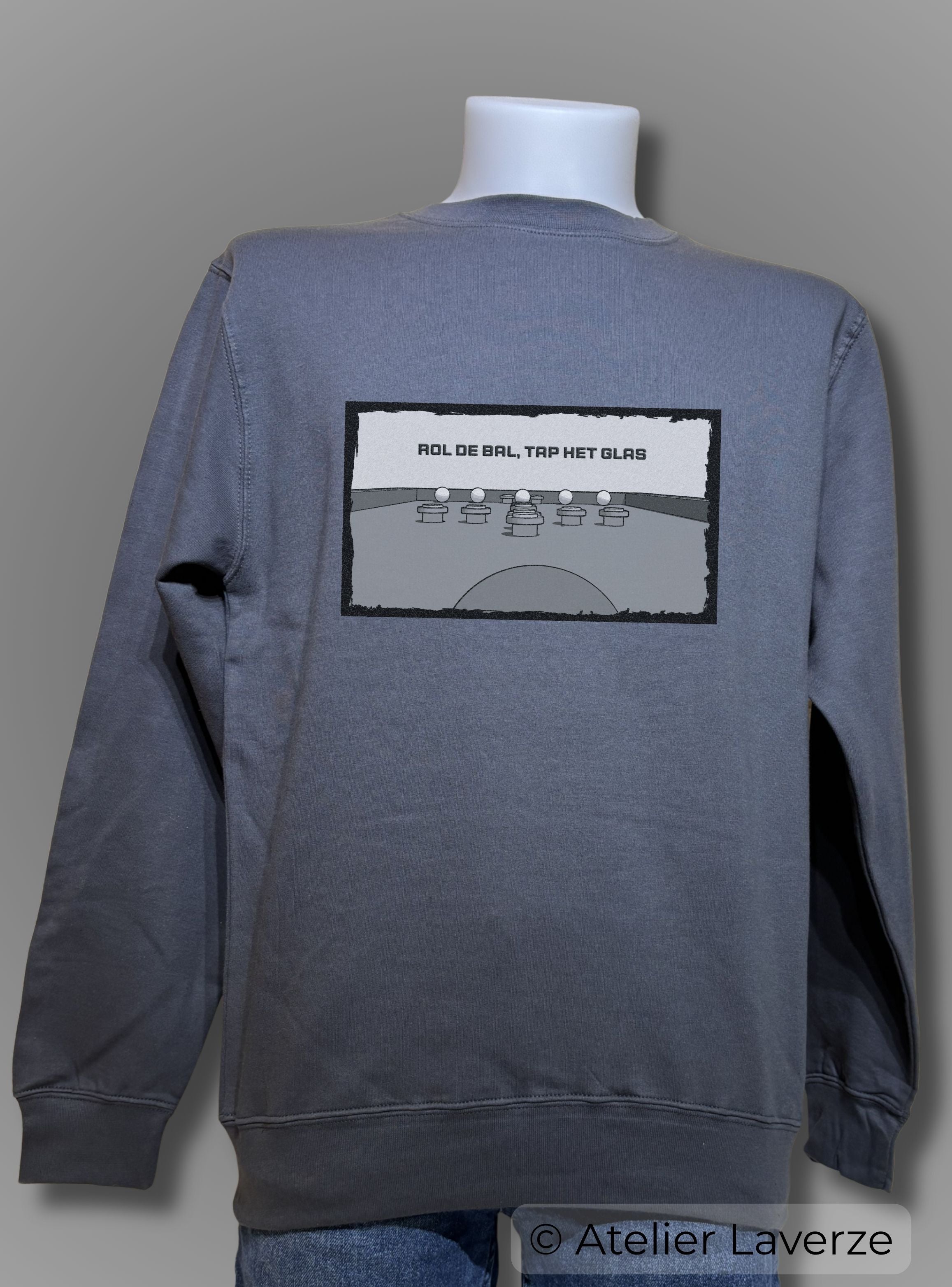 TAPBILJART IN BLACK & WHITE (heren sweater )