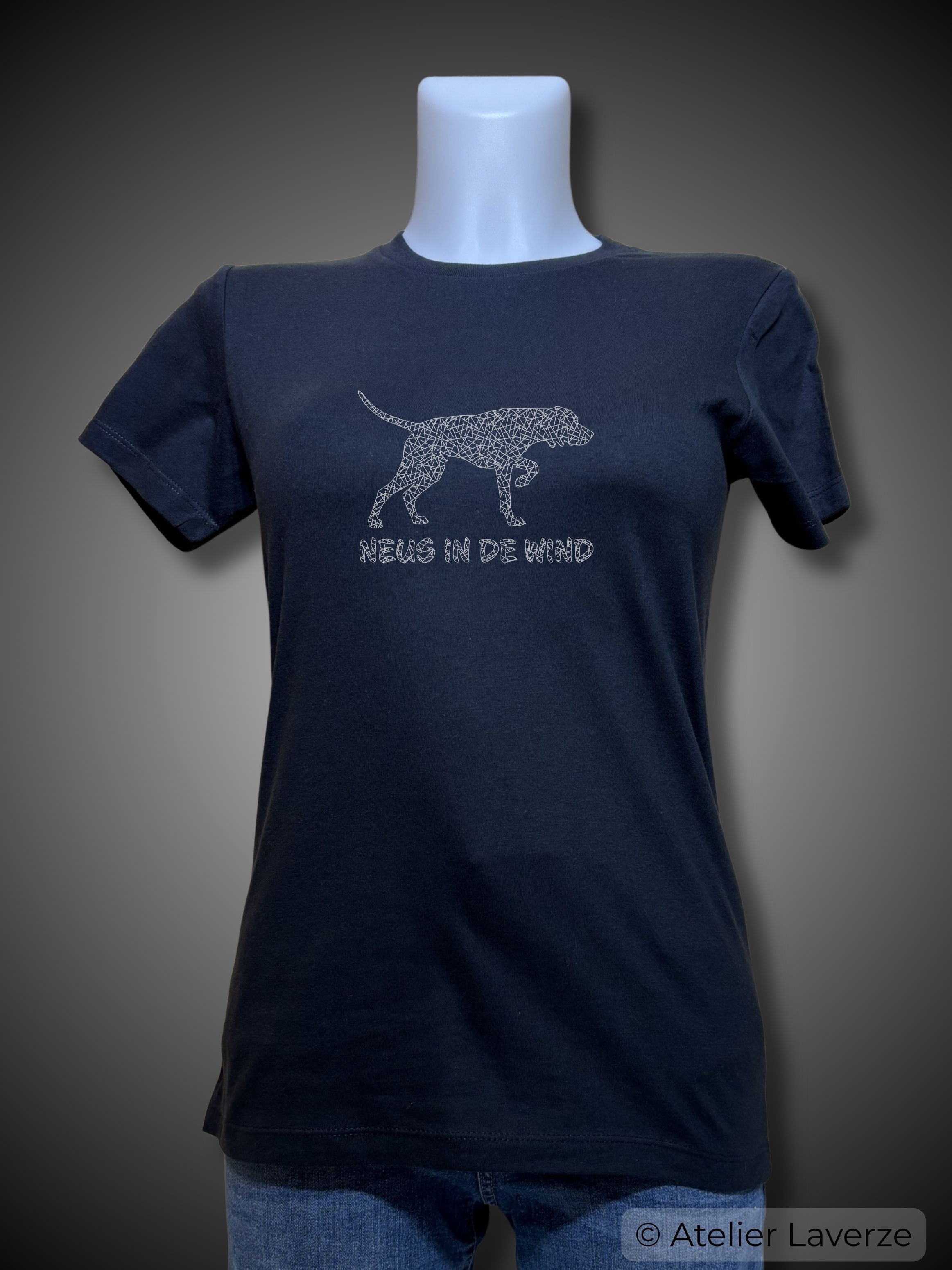 NEUS IN DE WIND (dames t-shirt)