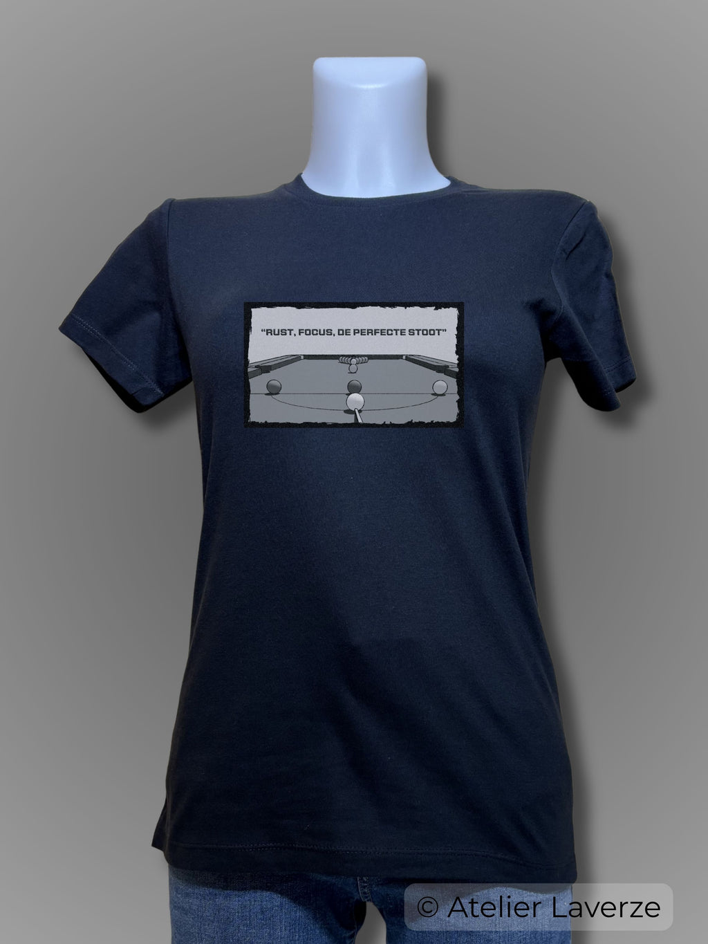 SNOOKER IN BLACK & WHITE (dames t-shirt)