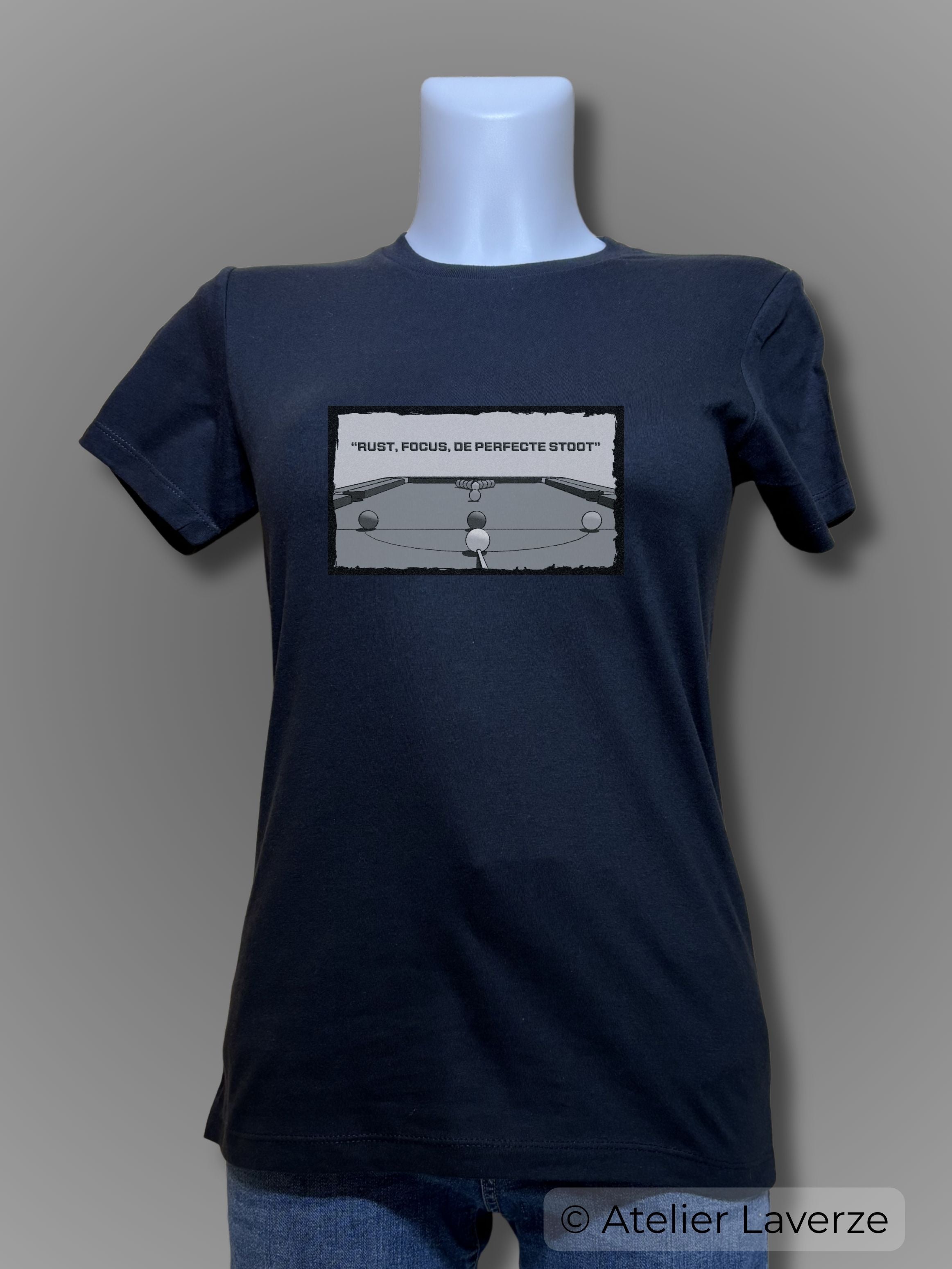 SNOOKER IN BLACK & WHITE (dames t-shirt)