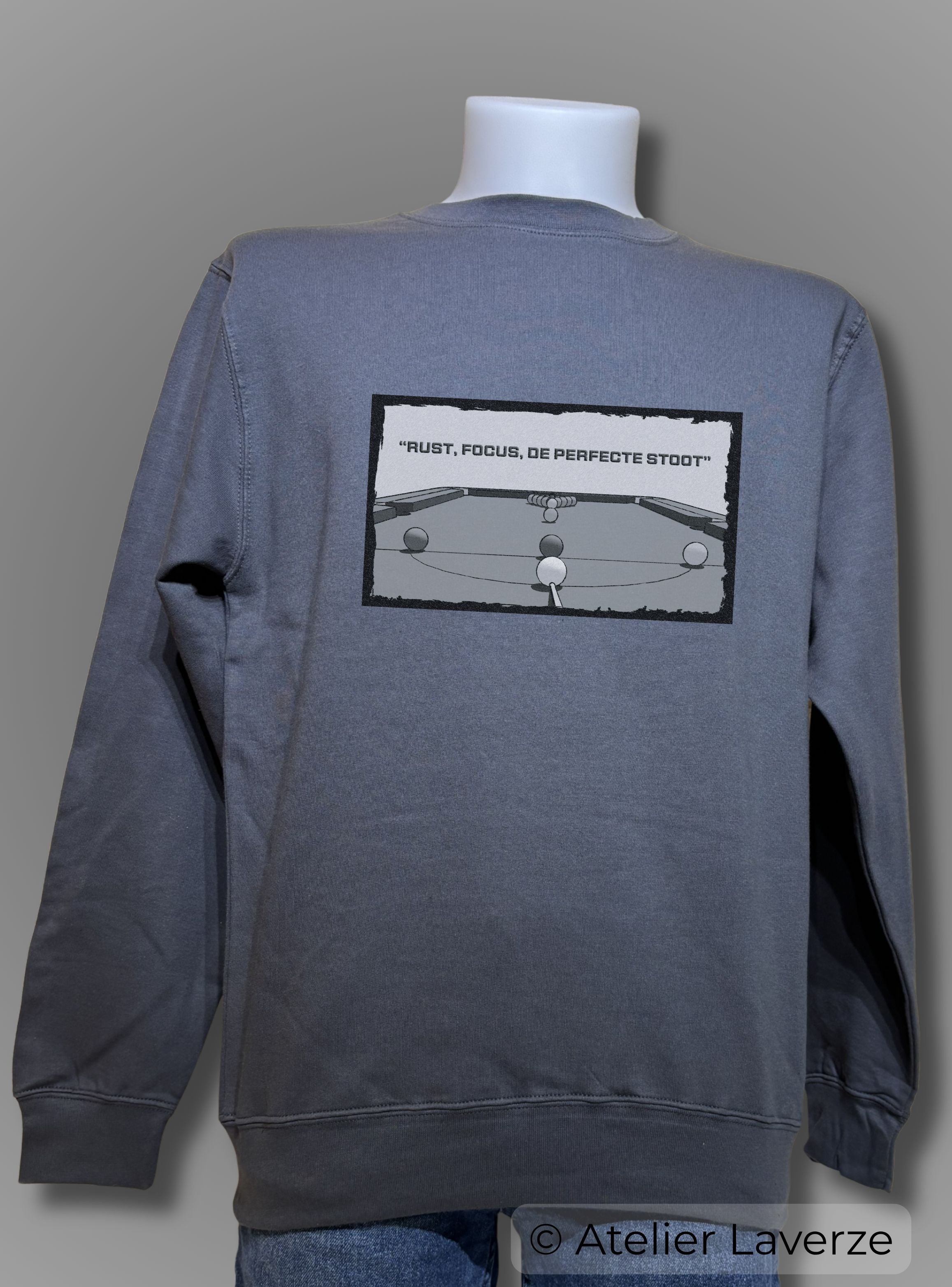 SNOOKER IN BLACK & WHITE (heren sweater)