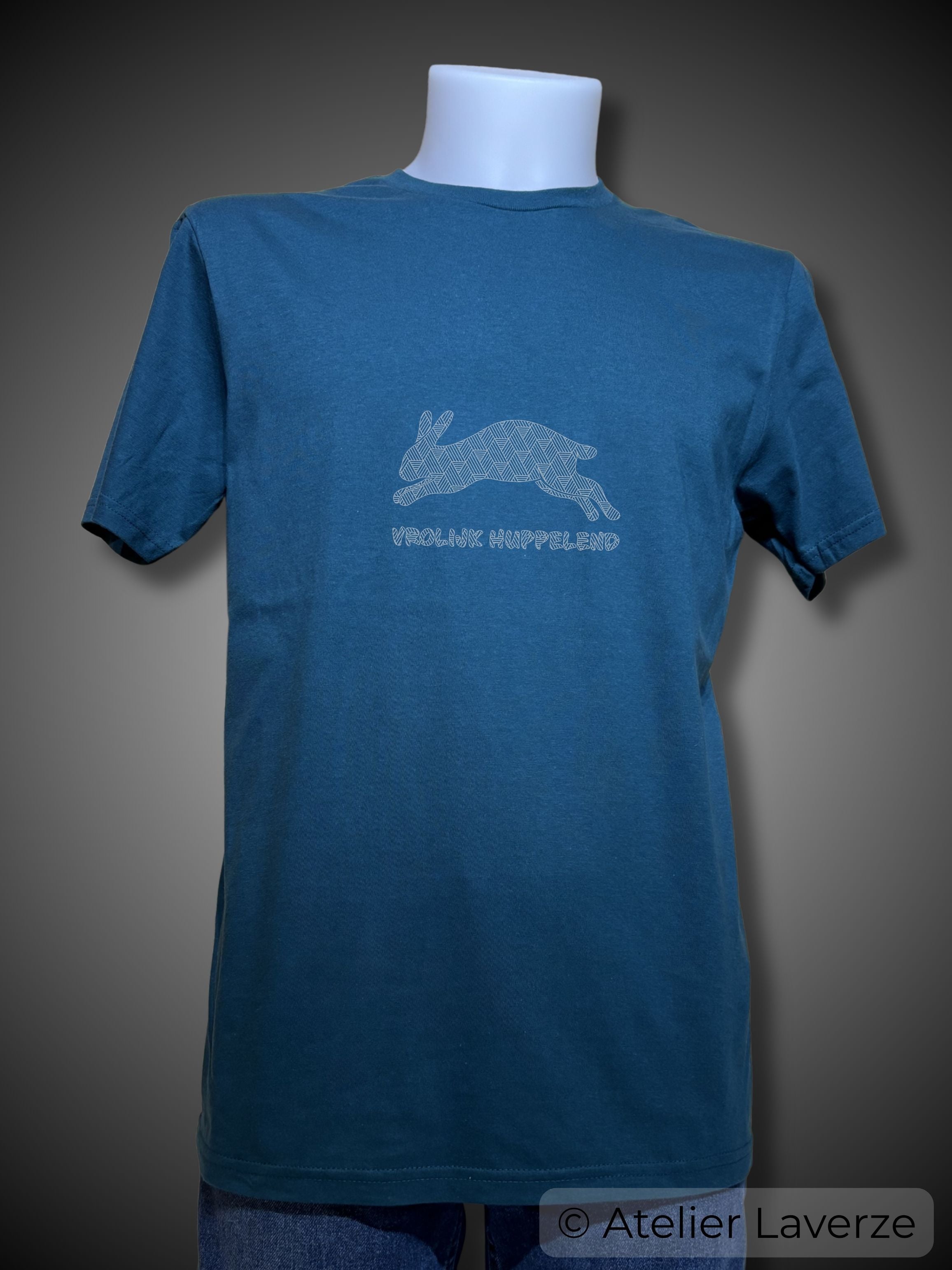 VROLIJK HUPPELEND (heren t-shirt)