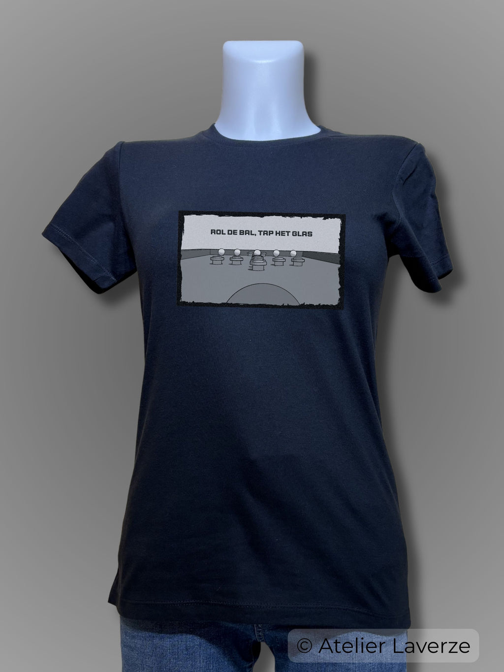 TAPBILJART IN BLACK & WHITE (dames t-shirt)