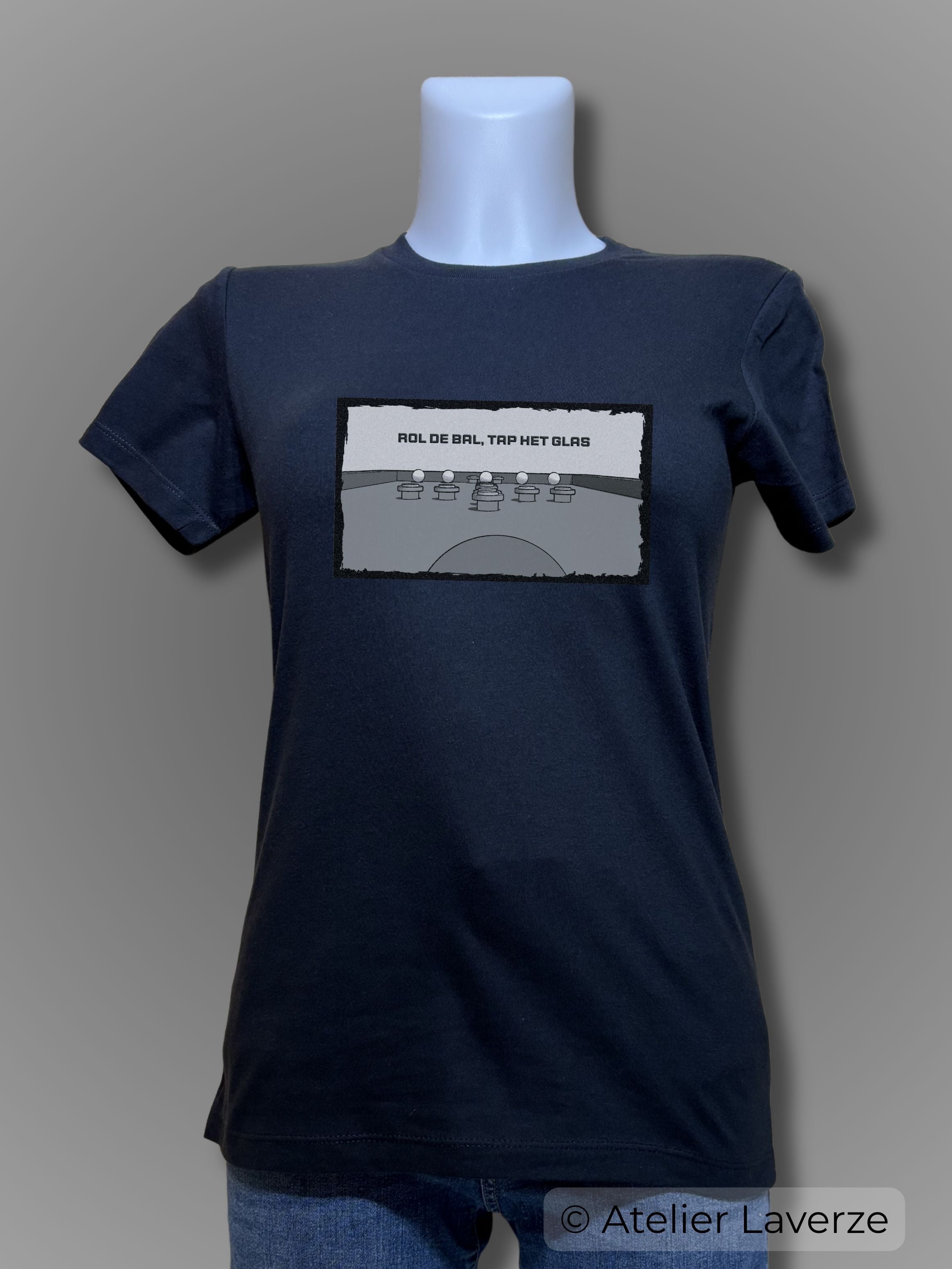 TAPBILJART IN BLACK & WHITE (dames t-shirt)