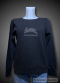 VROLIJK HUPPELEND (dames sweater)