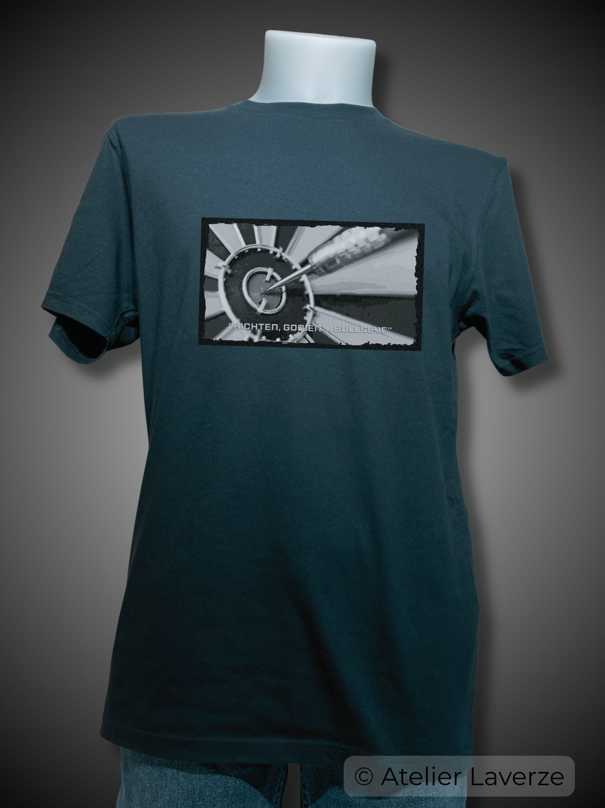 DARTS IN BLACK & WHITE (T-shirts heren)