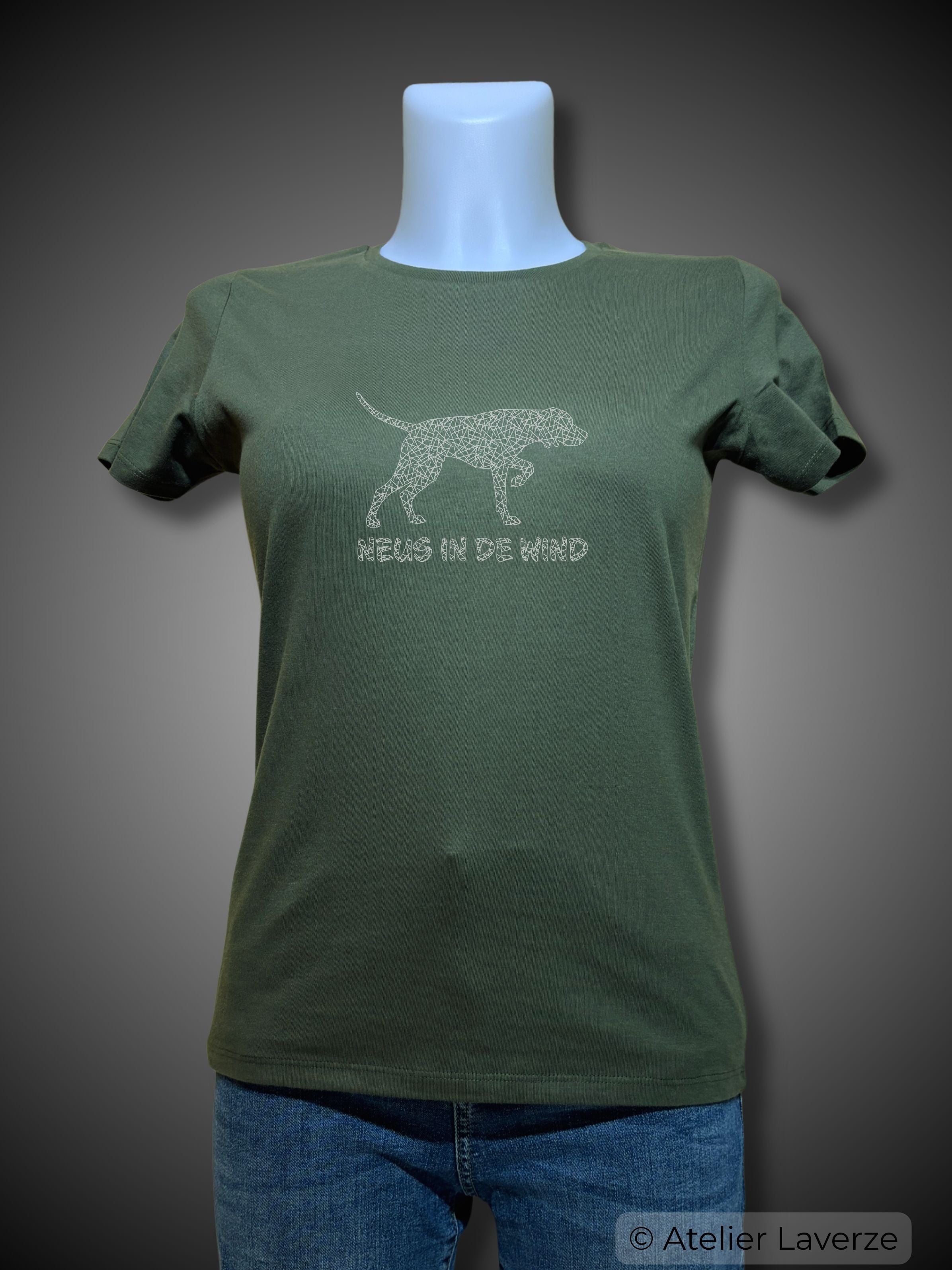NEUS IN DE WIND (dames t-shirt)