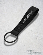 GEPERSONALISEERDE SLEUTELHANGER MET BREDE LUS