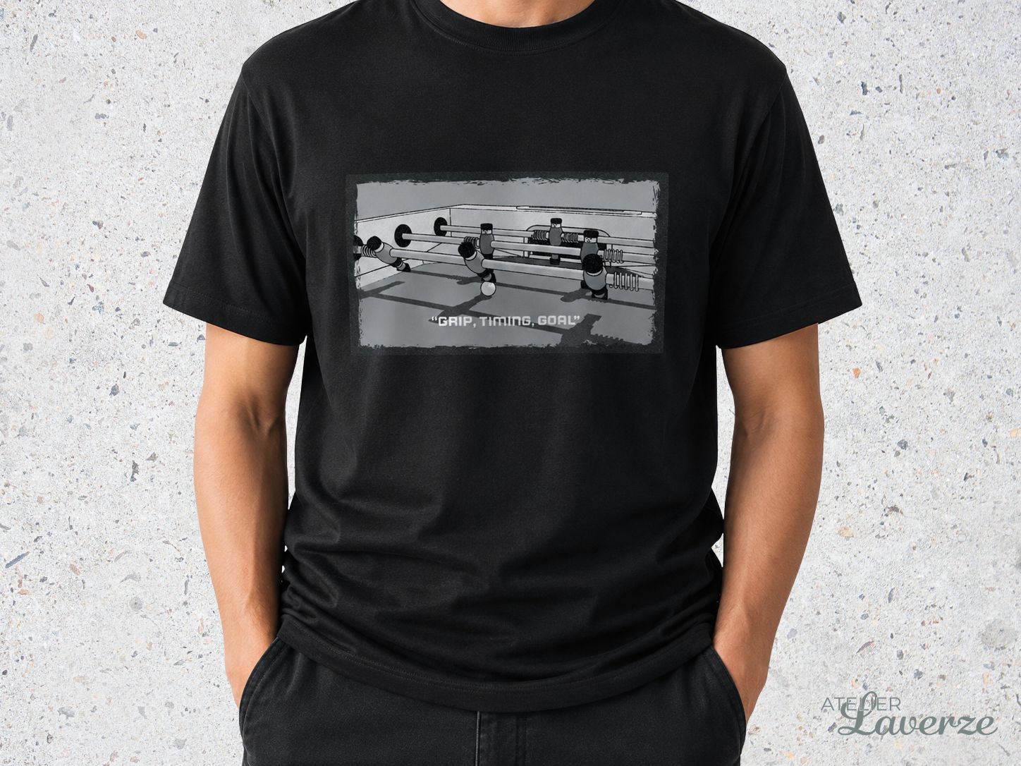 KICKER IN BLACK & WHITE (Unisex T-shirt)