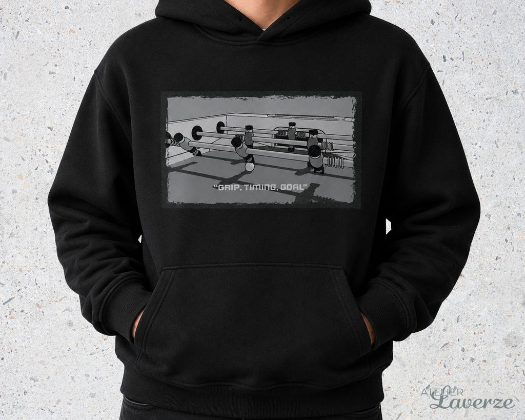 KICKER IN BLACK & WHITE (hoodie)