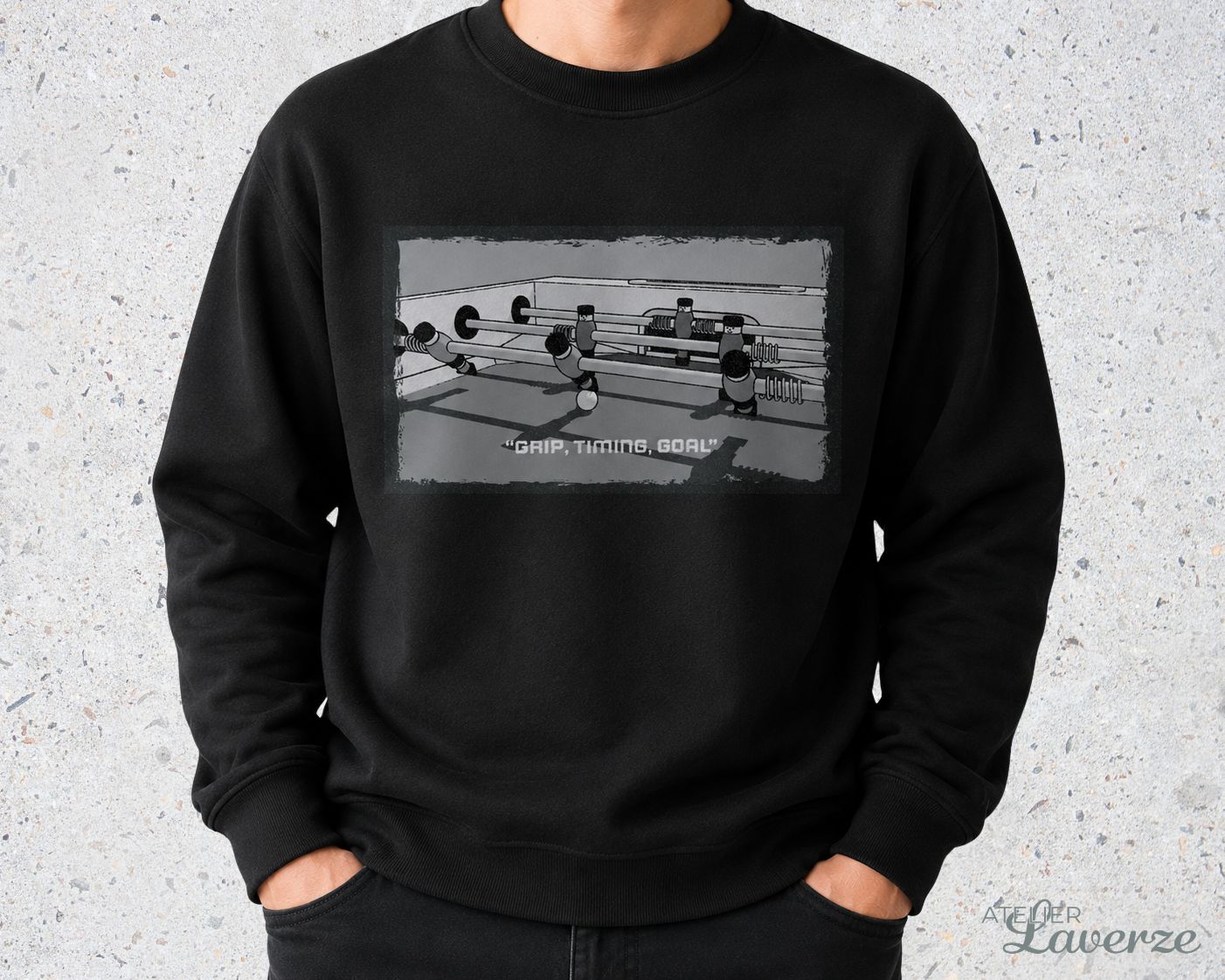 KICKER IN BLACK & WHITE (Unisex sweater)