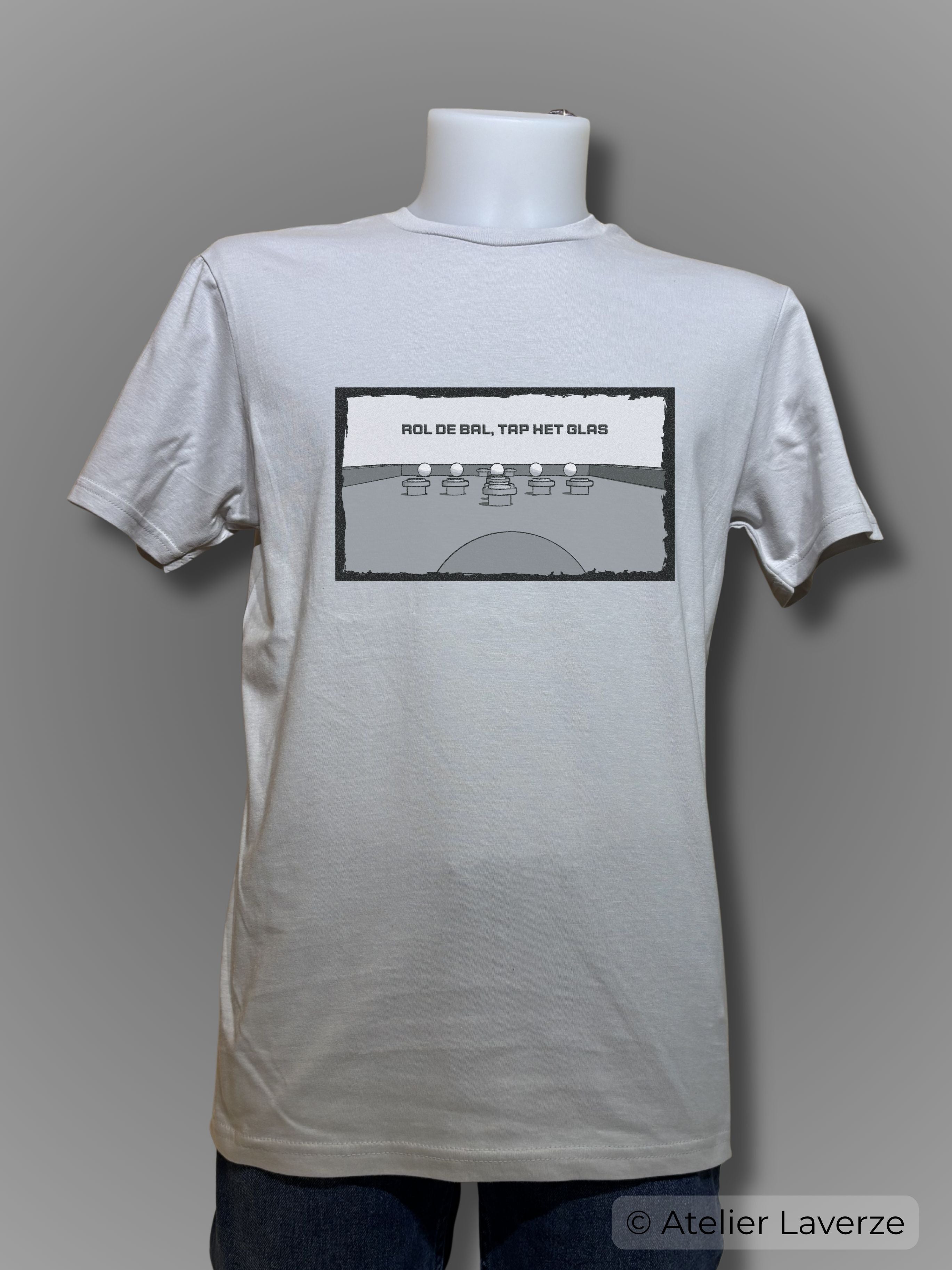 TAPBILJART IN BLACK & WHITE (heren t-shirt)