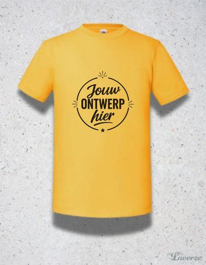 GEPERSONALISEERDE T-SHIRT - UNISEX (uit voorraad)