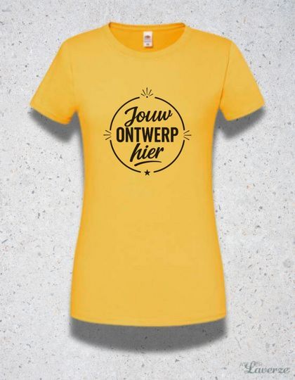 GEPERSONALISEERDE T-SHIRT - DAMESMODEL (uit voorraad)