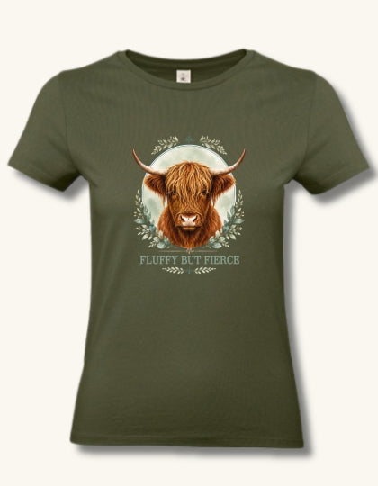 Dames T-shirt / Fluffy But Fierce