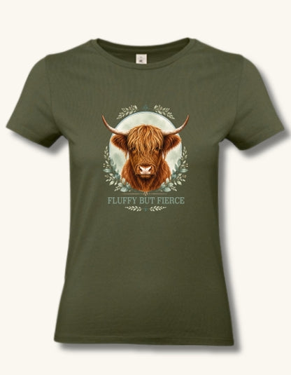 Dames T-shirt / Fluffy But Fierce