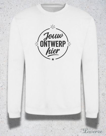 GEPERSONALISEERDE SWEATER - UNISEX (uit voorraad)