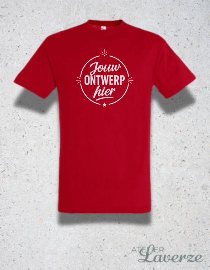 GEPERSONALISEERDE T-SHIRT - UNISEX (uit voorraad)