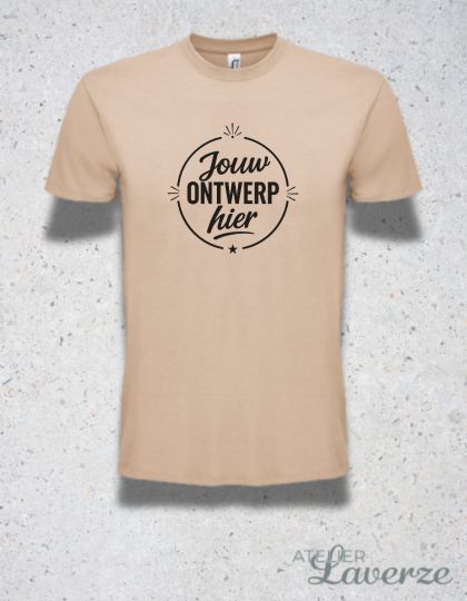 GEPERSONALISEERDE T-SHIRT - UNISEX (uit voorraad)