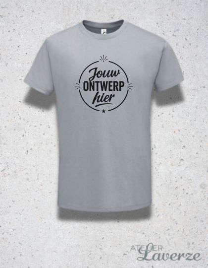 GEPERSONALISEERDE T-SHIRT - UNISEX (uit voorraad)