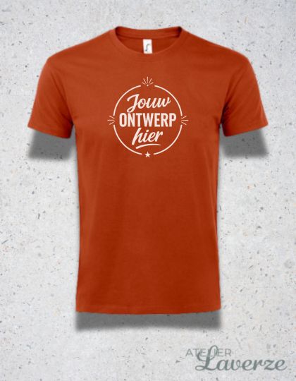GEPERSONALISEERDE T-SHIRT - UNISEX (uit voorraad)