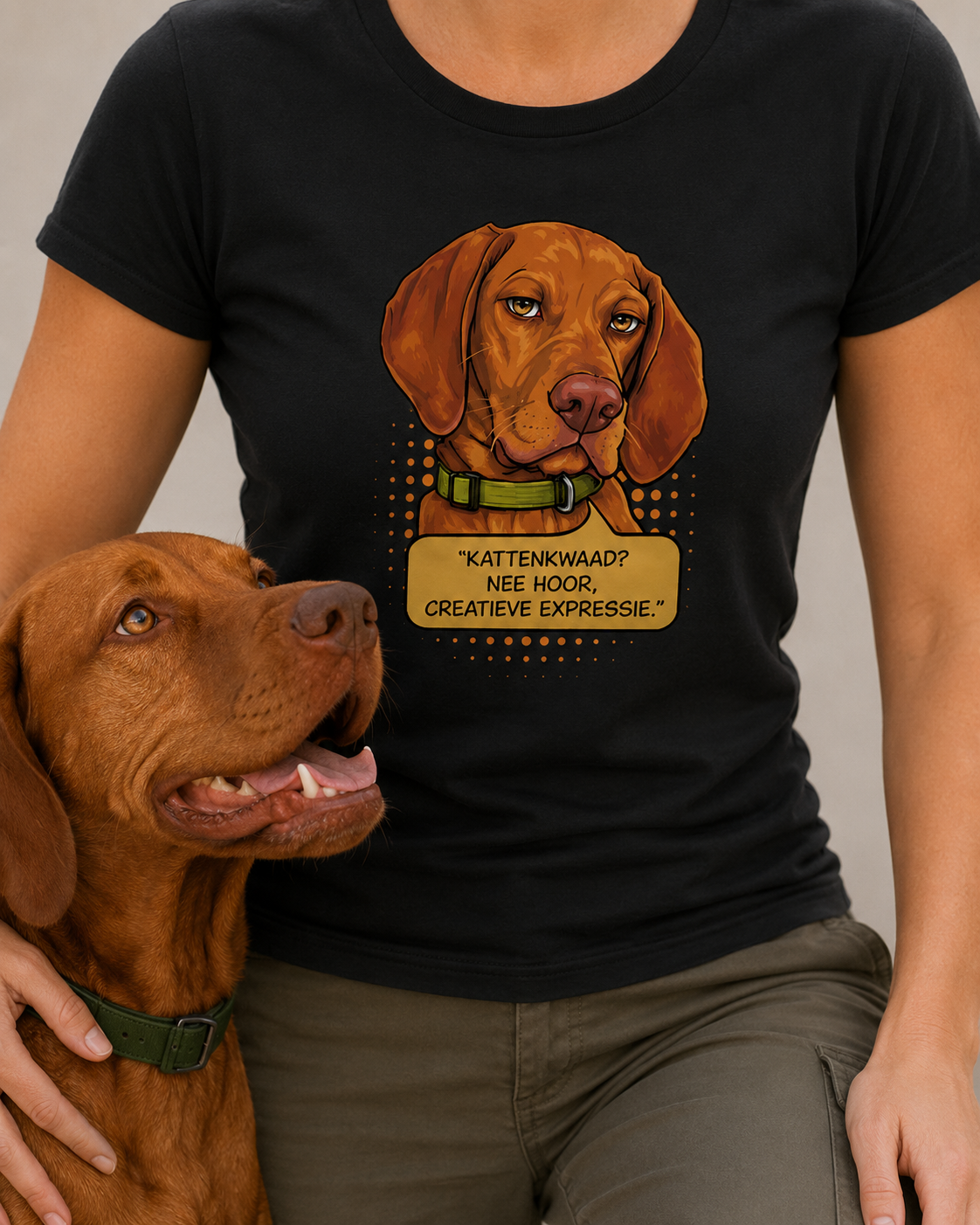KATTENKWAAD (dames t-shirt)