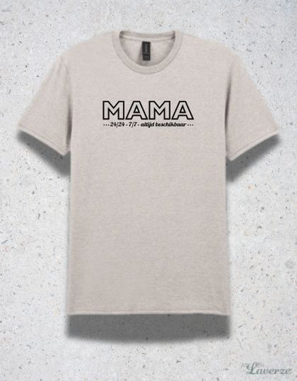 Dames T-shirt / Mama 24/7