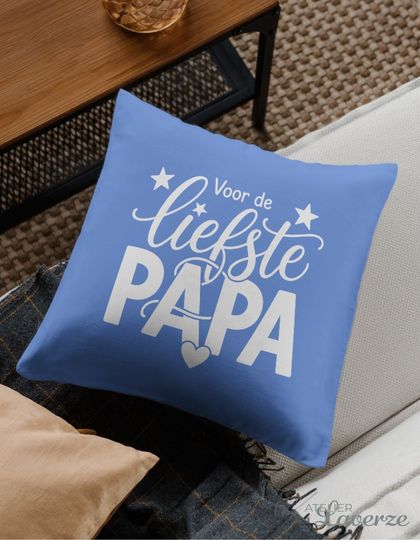 VOOR DE LIEFSTE PAPA (kussenhoes met binnenkussen)