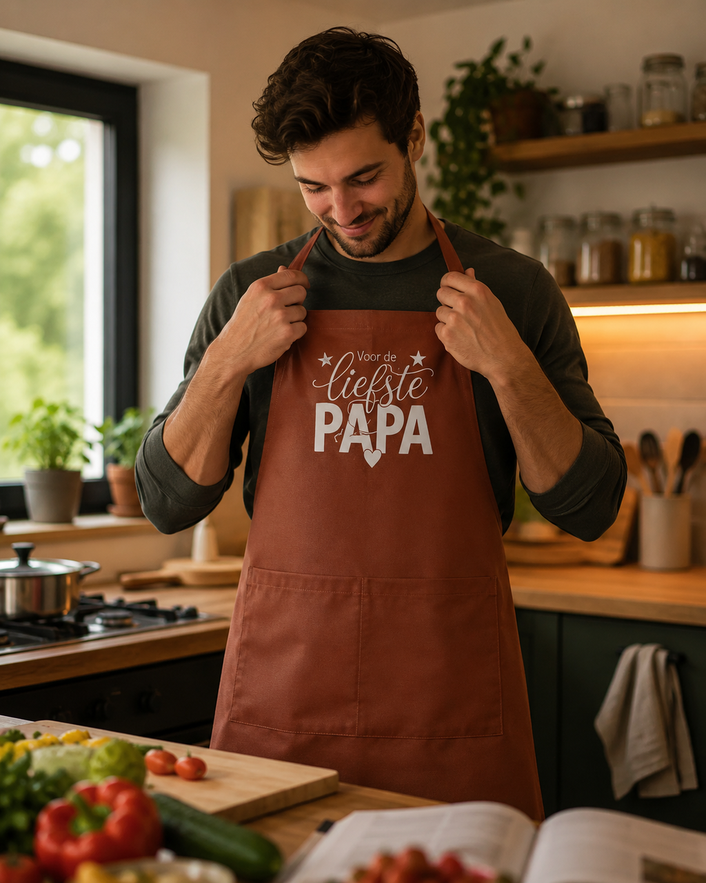 VOOR DE LIEFSTE PAPA (schort)