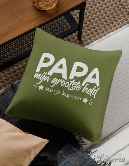 Kussen / Papa Mijn Grootste Held