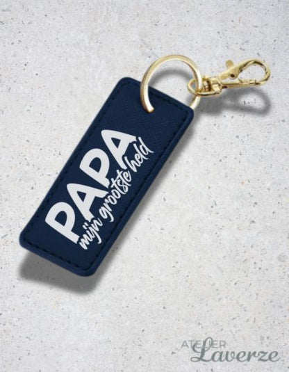 Sleutelhanger / Papa Mijn Grootste Held