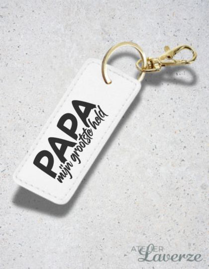 Sleutelhanger / Papa Mijn Grootste Held