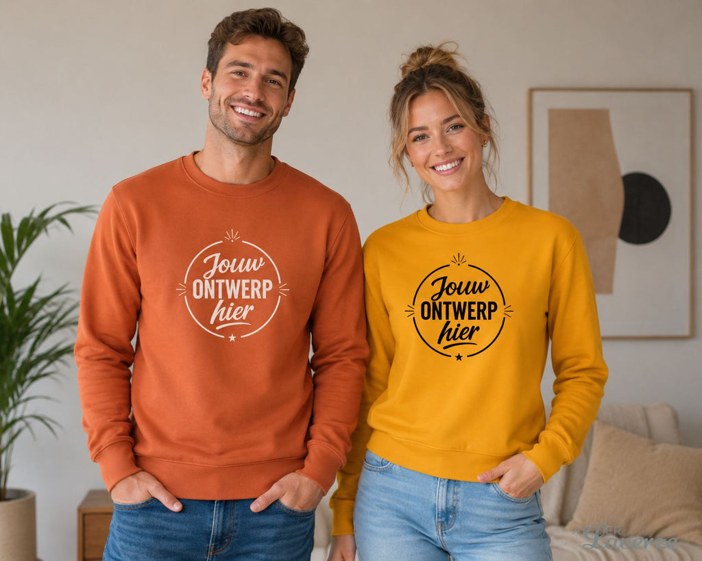 GEPERSONALISEERDE SWEATER - UNISEX (uit voorraad)