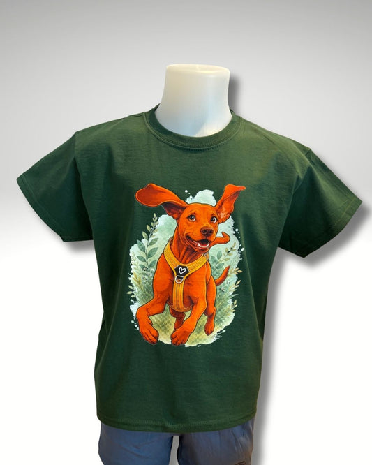 Kinder T-shirt / De Vliegende Vizsla