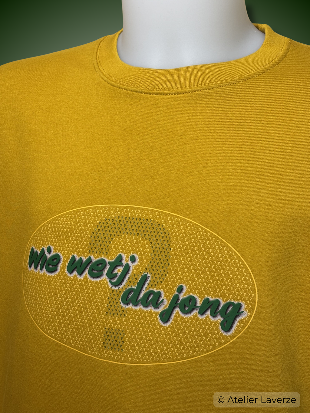 WIE WETJ DA JONG (heren sweater)
