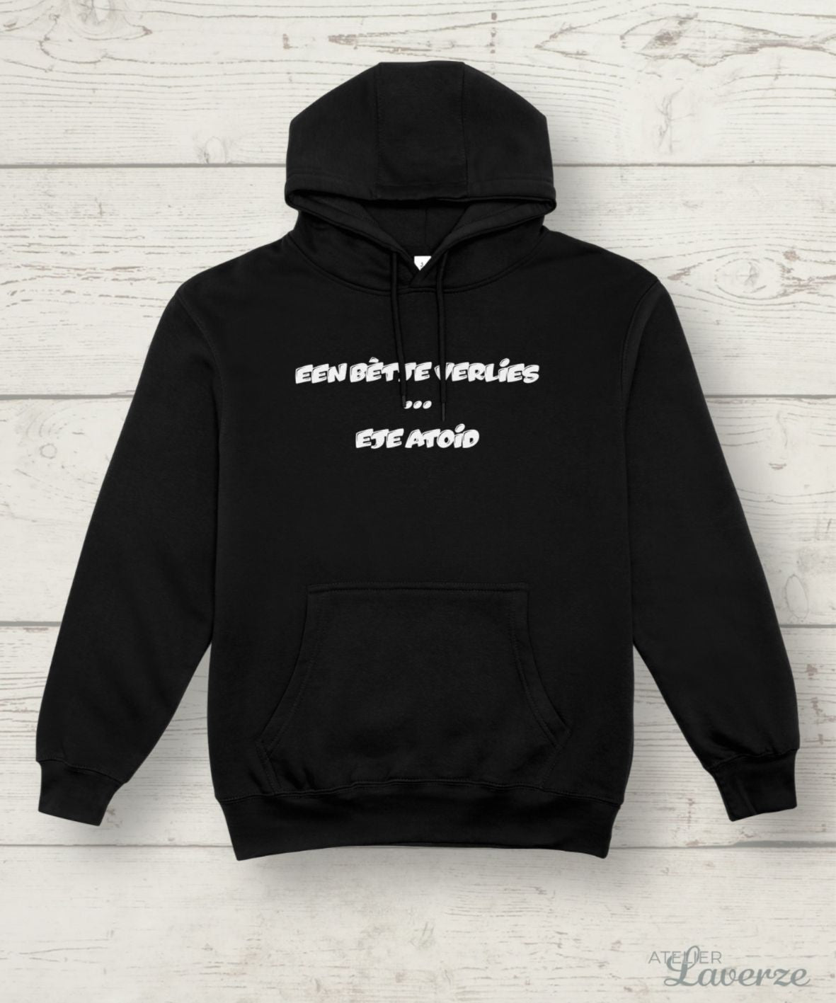 EEN BETJE VERLIES borstbedrukking (hoodie)