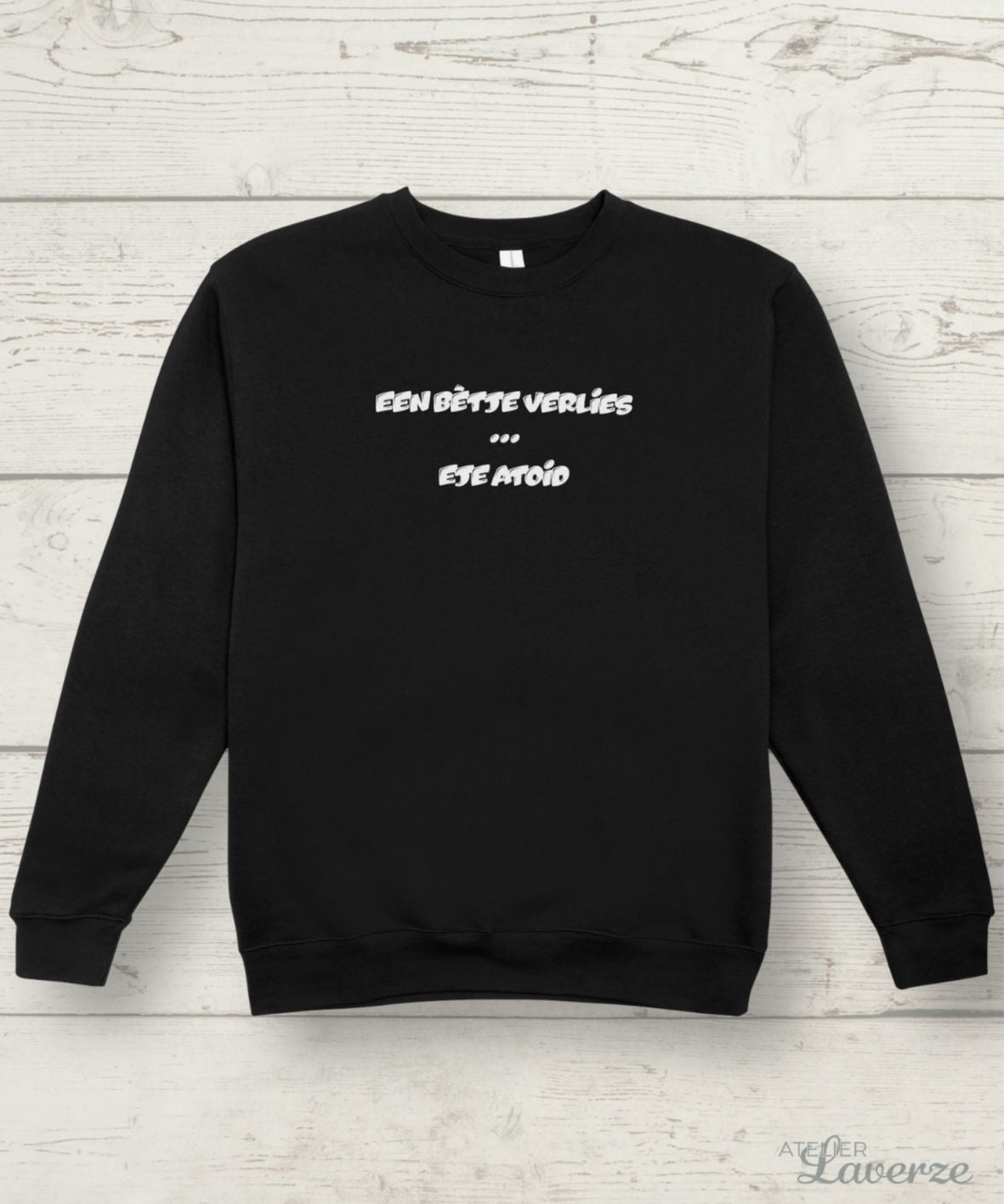 EEN BETJE VERLIES (heren sweater)