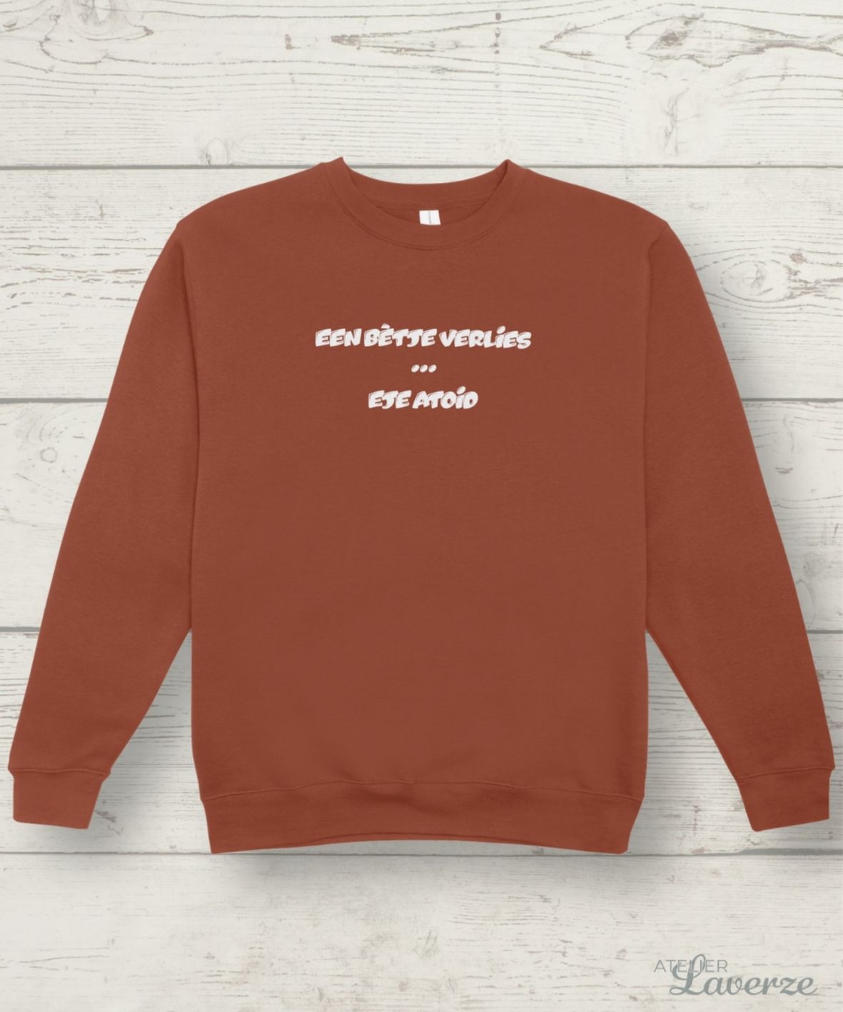 EEN BETJE VERLIES (dames sweater)