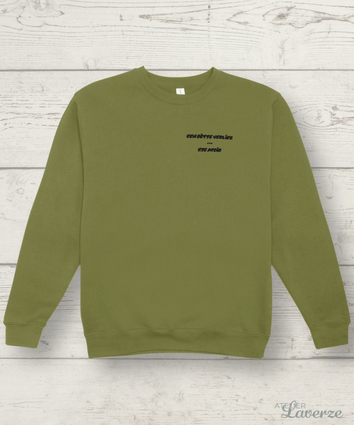 EEN BETJE VERLIES borstbedrukking (dames sweater)