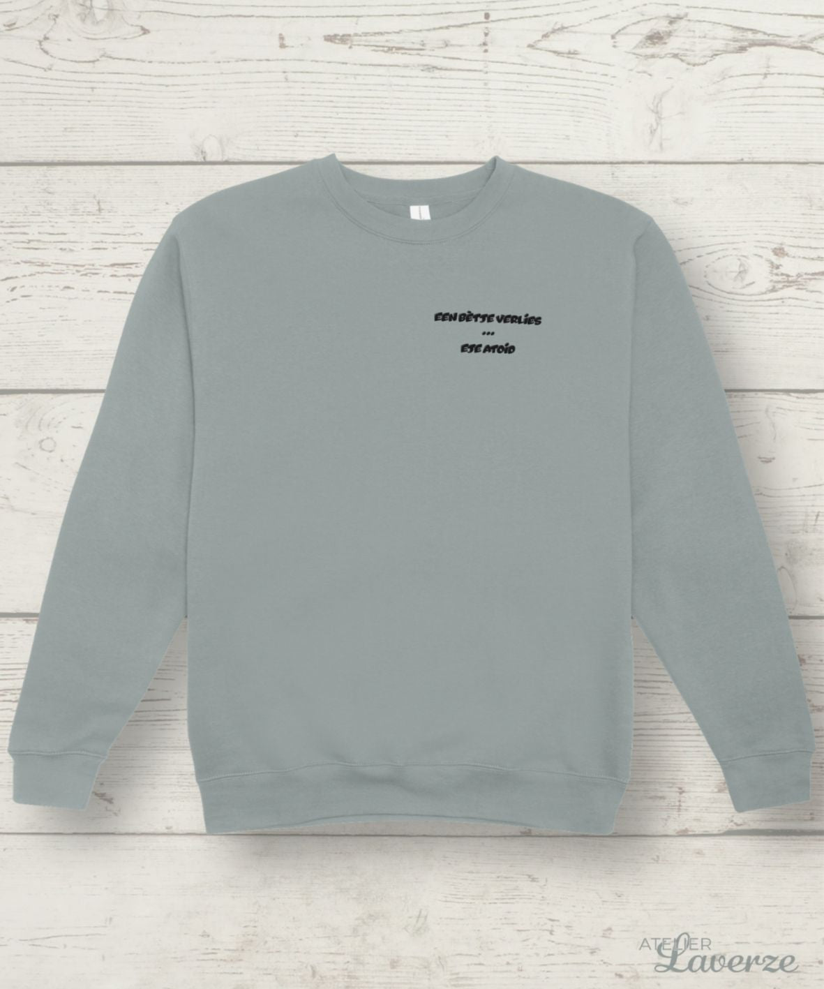 EEN BETJE VERLIES borstbedrukking (dames sweater)