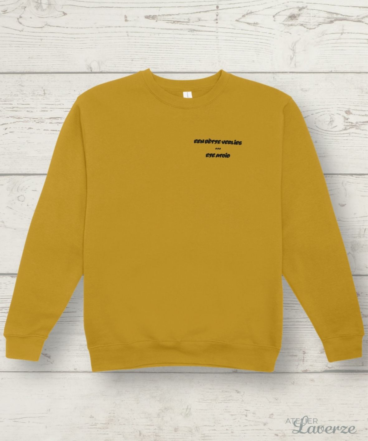 EEN BETJE VERLIES borstbedrukking (dames sweater)