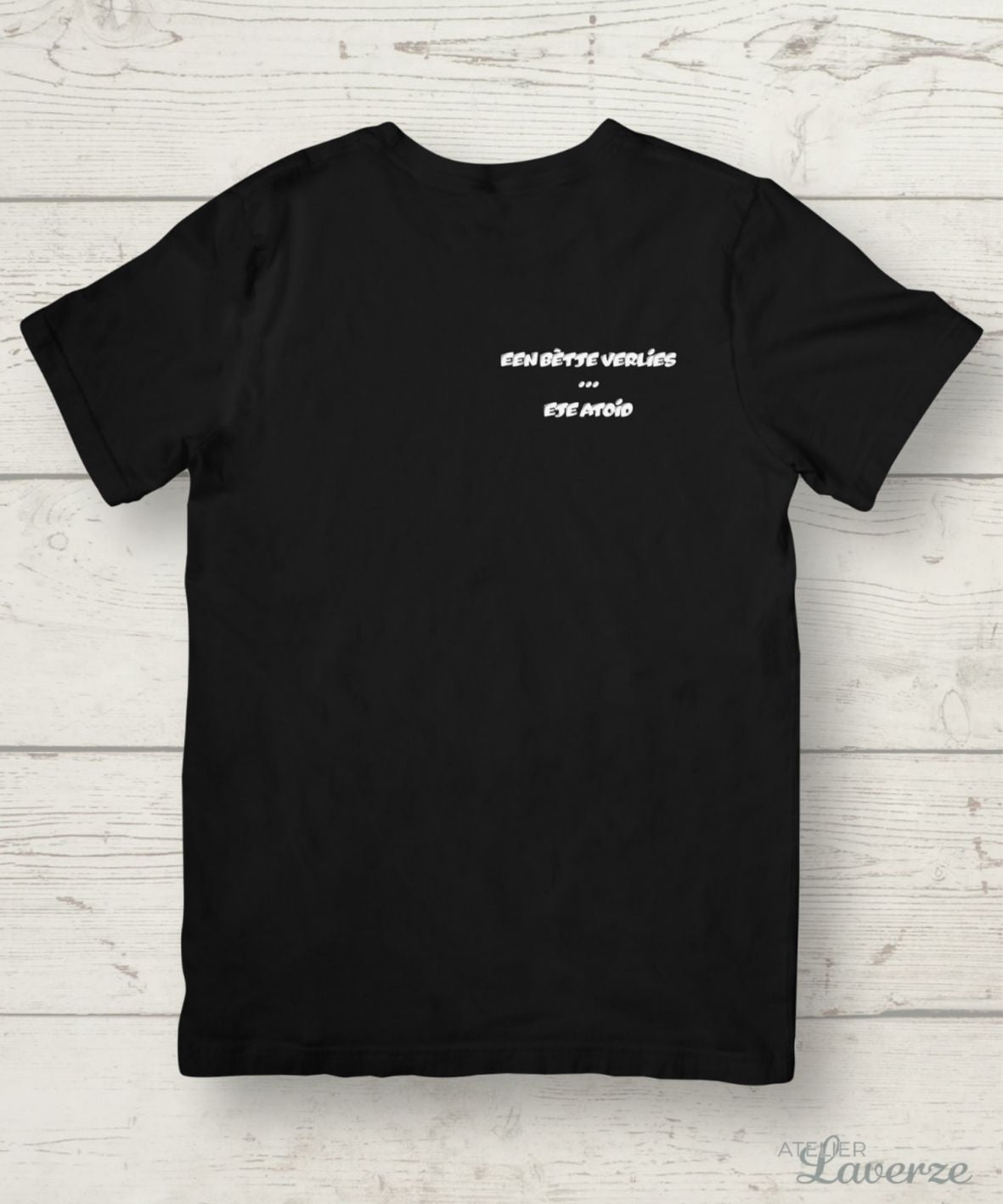 EEN BETJE VERLIES borstbedrukking (heren t-shirt)