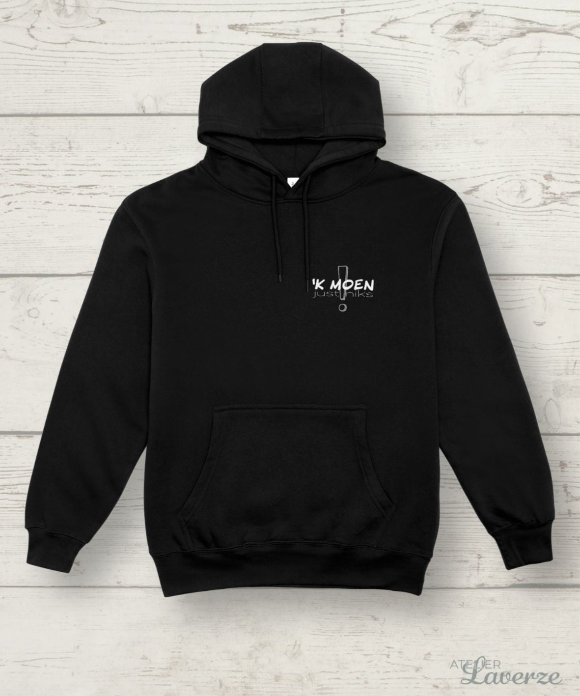 KMOEN JUST NIKS borstbedrukking (hoodie)
